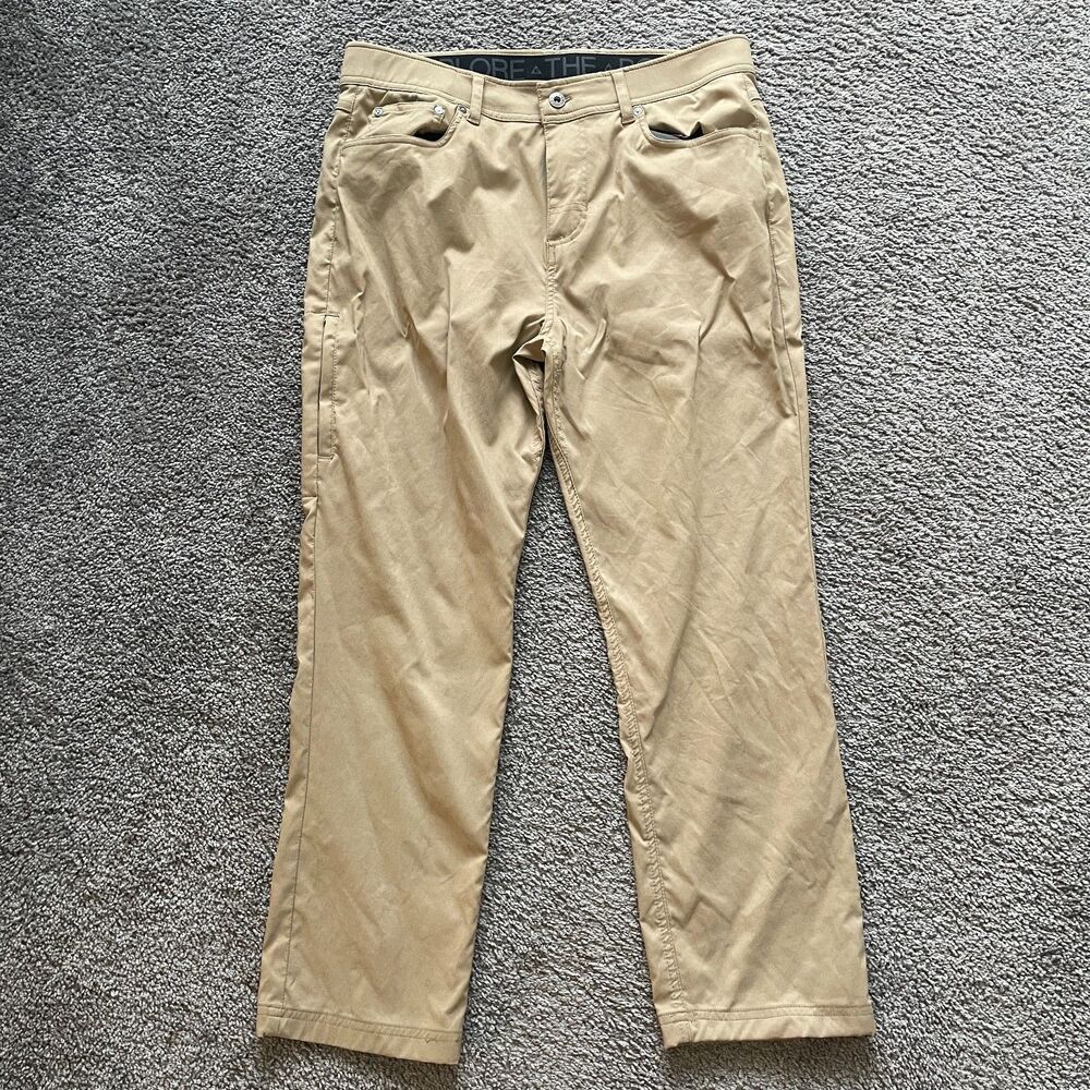 Gerry Mens Khaki Hiking Pants Chinos Sz 34x29 Outdoors Hiking Travel Utility